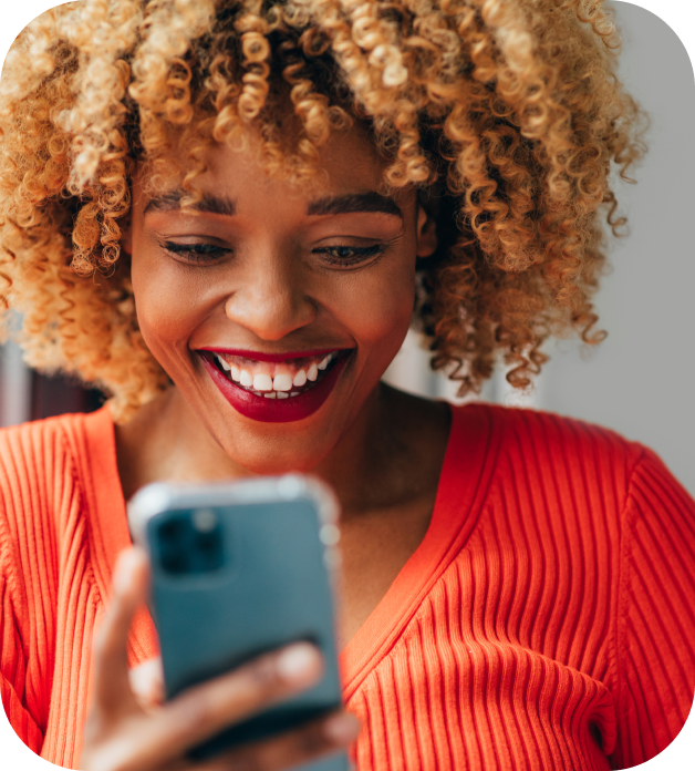 girl working with mobile phone