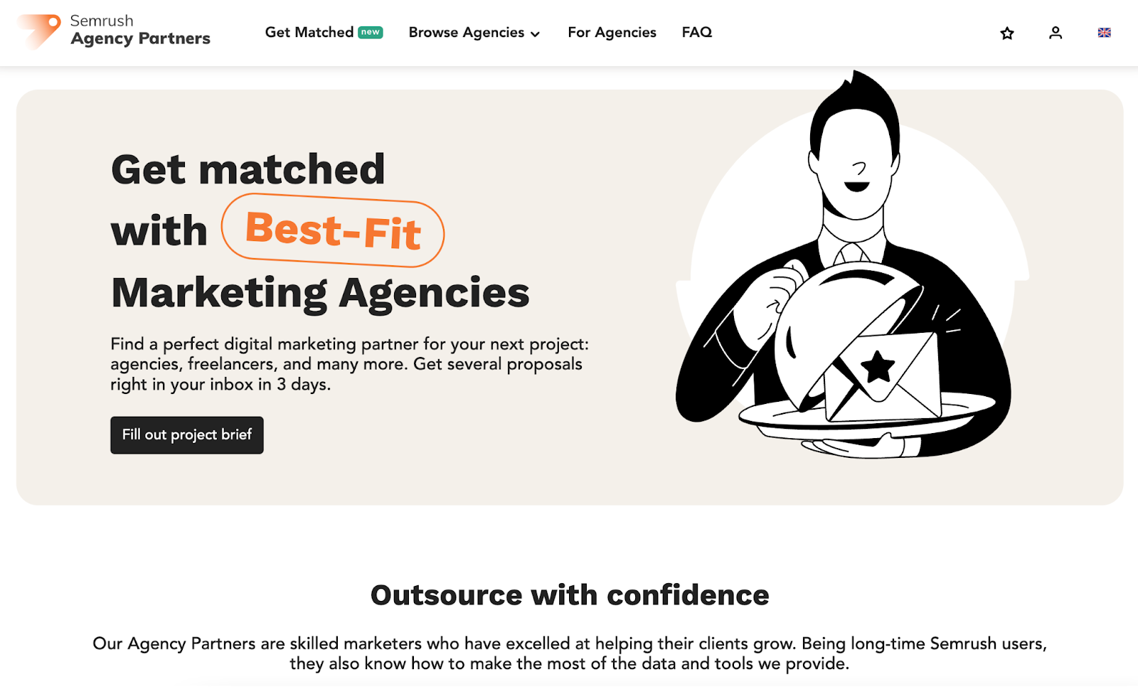 Semrush Agency Partners landing page