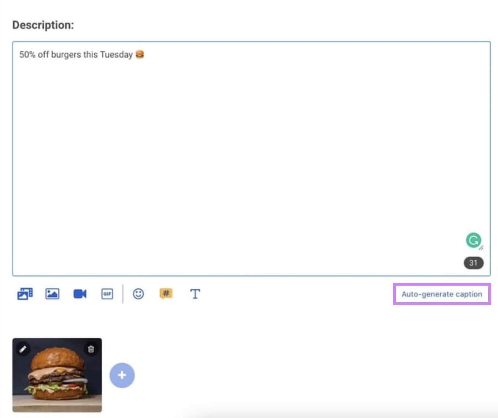Creating a post in OneUp tool