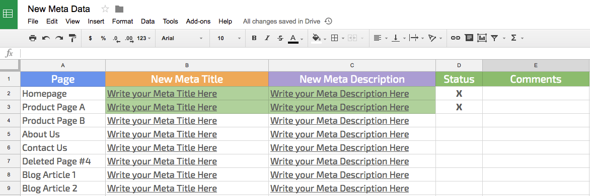 meta data