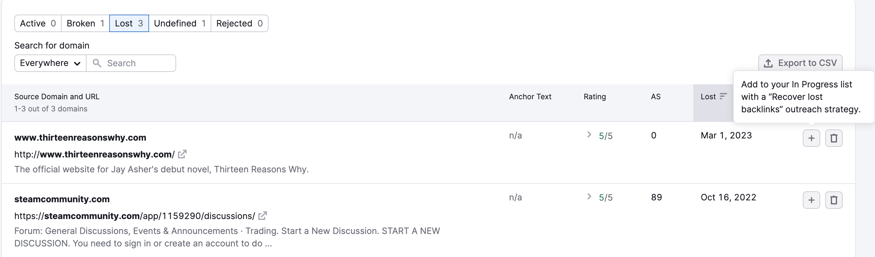 Monitoring Your Newly Acquired Backlinks (Monitor Report) image 4